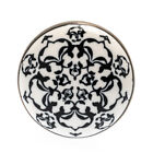 Black white grey cream vintage ceramic knobs drawer pull cupboard door by Sussex