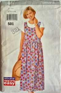 BUTTERICK PATTERN 501 SEE & SEW JUMPER  MISSES SIZES XSMALL SMALL MEDIUM  CUT - Picture 1 of 2