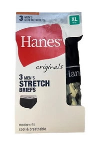 "Neu Hanes 3er-Pack Herren Stretch Slips moderne Passform untere Auflage Größe XL 40-42"" - Bild 1 von 2