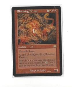Magic the Gatherine MtG Blistering Firecat Onslaught Played ref.M04 - Picture 1 of 3