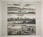 Cairo Egypt View Engraving Copperplate Chatelain 1720