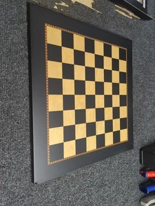 The Queen's Gambit Black Dyed Poplar and Ash Root Chessboard(2020) - Picture 1 of 4