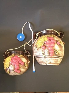 TUSCANY Pots/ Vases/Jugs Fronts Only WALL HANGERS sm 5.5" Lrg 8.5" EUC - Picture 1 of 6