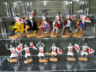 Timpo Toys Calidad Premium Blanco Brillante 1ª Serie Crusaders Pie y Montado Foto 1 de 4