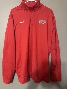 Nike Illinois State Redbirds 1/2 Zip Pullover Dri-Fit rot 2XL - Bild 1 von 3