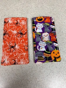 Sunglass / Eyeglass Fabric Cases - Set of 2 - Halloween Cats in Costume & Spider - Picture 1 of 1