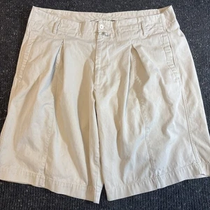 "Corto de pana vintage Marithe Francois Girbaud para hombre 36 caqui tostado holgado 10"" de largo" - Imagen 1 de 5