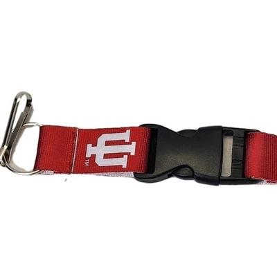 Indiana University Hoosiers Lanyard NCAA School Keys Double Sided NCAA Red  - Image 1 of 4