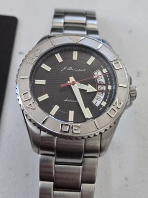 J. Brackett Chios Black Dial 44.5 mm Automatic w Stainless Steel Bracelet - Image 1 of 4