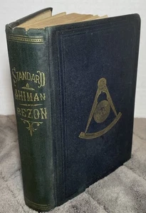 Vintage Standard Ahiman Rezon and Blue Lodge Guide Rare 1889 Hardcover - Imagen 1 de 6