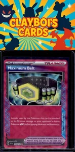 Maximum Belt SV05: Temporal Forces Pokémon 154/162 ACE NM+ - Picture 1 of 2