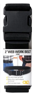 CLC Polyester Fabric Work Belt 2.5 in. L X 7.25 in. H Black 29 in. 46 in. - Picture 1 of 2