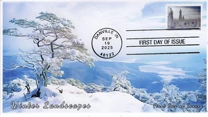 25-339, 2025, Winterlandschaften, Ersttagsbrief, Standard 4-Bar Poststempel, Danvi - Bild 1 von 1