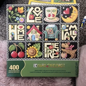ME Mary Engelbreit Love Home Family Friend SPRINGBOK Family Style Puzzle 400 Pcs - Picture 1 of 2