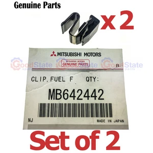 GENUINE Mitsubishi Lancer Evo 7 VII 8 VIII 9 IX 10 X Fuel Spring Release Clip x2 - Picture 1 of 6
