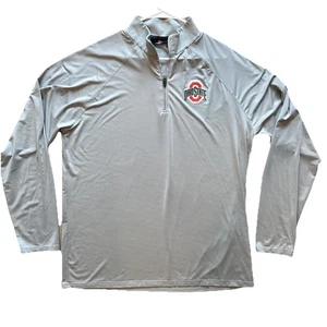 Campus Collection Herren Größe XL grau Ohio State Buckeyes 1/4 Reißverschluss Langarm - Bild 1 von 8