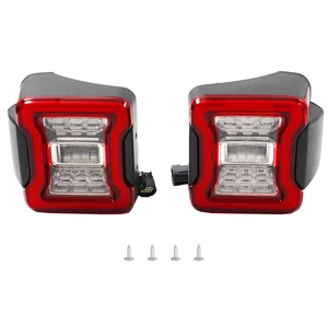 2X Rear Red Tail lights Fit For Jeep Wrangler JK JKU Rubicon Sahara Sport 07-18 - Picture 1 of 6