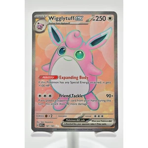 Wigglytuff EX 187/165 Scarlet & Violet 151 Full Art Ultra Rare Pokemon TCG NM - Picture 1 of 12