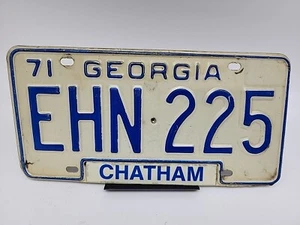 Vintage 1971 Georgia Real Metal License Plate - Picture 1 of 2