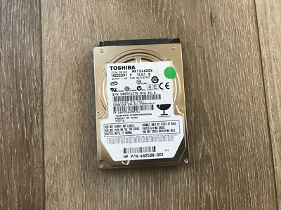 Toshiba MK1246GSX HDD2D91 F VL01 S 120GB 2.5" Internal Laptop SATA Hard Drive - Image 1 of 4