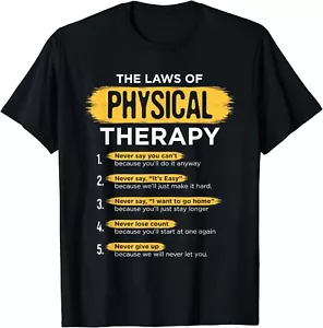 Funny PT Physical Therapy Gift Therapist Month Gift Unisex T-Shirt - Picture 1 of 3