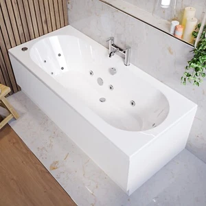 Double Ended Whirlpool Spa Bath with 14 Whirlpool Jets 1700 x 750mm - BeBa_26239 - Picture 1 of 6