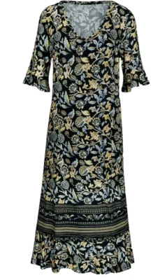 Kleid Lang Shirtkleid Sommerkleid boho Maxikleid midi Gr 44 NEU Sommer Blogger - Bild 1 von 2