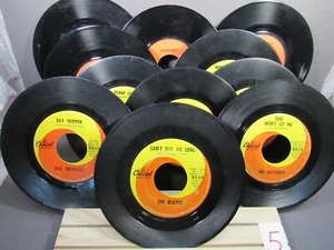 RECORDS 45s Vintage Mixed Set of 11 Sleeved Well Played "BEATLES PETER & GORDON" - Picture 1 of 12