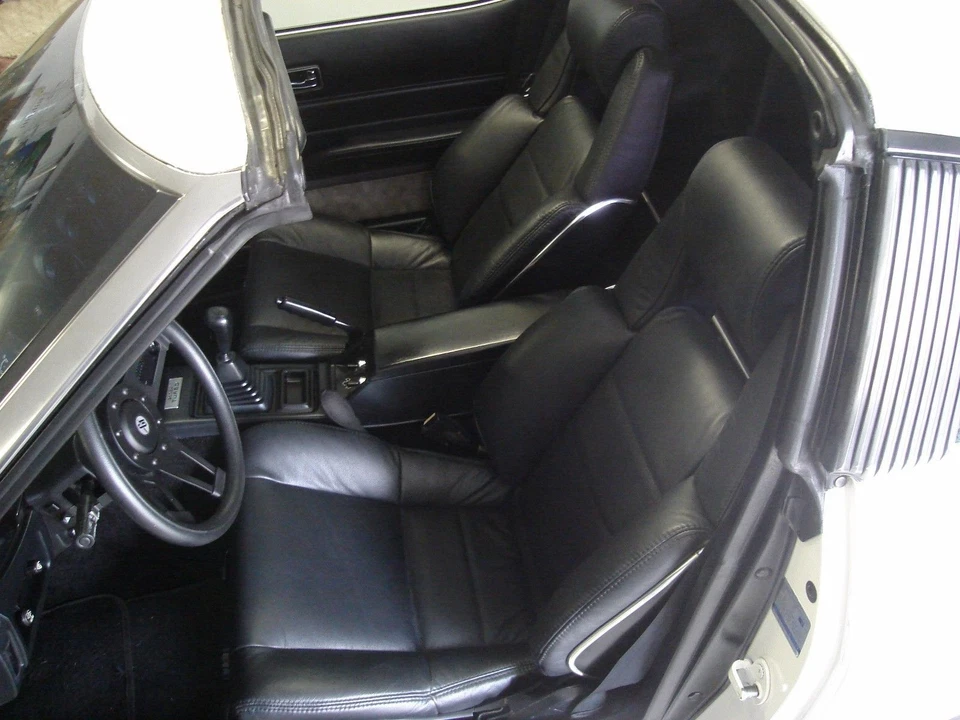 Fundas de asiento de cuero de repuesto negras para Toyota Supra MK2 / MKII 1981-1986.5 Foto 1 de 4