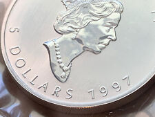 1997 Canada $5 Silver Maple Leaf .9999 Pure 1oz RCM Plioform seal FlexPak Mylar