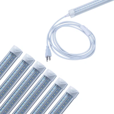 T8 4FT LED Tienda Luz 40W Forma V Tubo Vinculable Accesorio Blanco Súper Brillante 6000K Foto 1 de 4