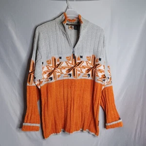 Southpole Sweater Mens XXL Gray/Orange Chanille 2KTeam Soft Knit Outdoor Snow - Picture 1 of 8