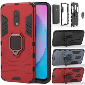 For Oneplus 6T 7 Pro 8T Shockproof Armor Rugged Magnetic Ring Stand Case Cover - Picture 1 of 10