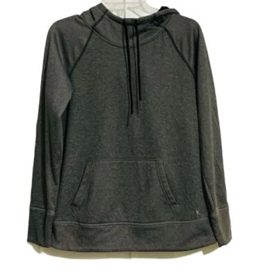 DANSKIN NOW Active Sudadera con Capucha Mujer Gris Medio Pullover Canguro Bolsillo Cordón Foto 1 de 4