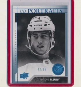 2017-18 Upper Deck Series 2 UD Portraits Haydn Fleury Hurricanes - Picture 1 of 1