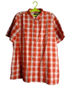 Camisa The North Face Para Hombres XL Roja Blanca A Cuadros Manga Corta Senderismo Aire Libre Bolsillo - Imagen 1 de 8
