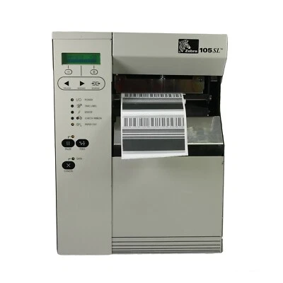 TESTED Zebra 105SL Industrial Thermal Transfer Barcode Label Printer LAN Serial - Image 1 of 4