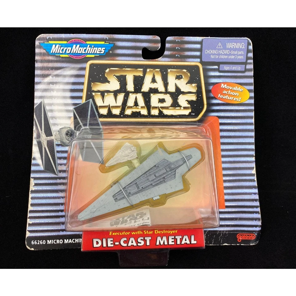 Vtg 1997 Star Wars Executor w/ Star Destroyer Micro Machines Galoob DieCast MOC - Image 1 of 4