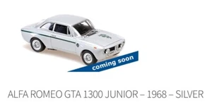 Minichamps 940120601 ALFA ROMEO GTA 1300 JUNIOR – 1968 SILVER 1/43 prevente - Imagen 1 de 1
