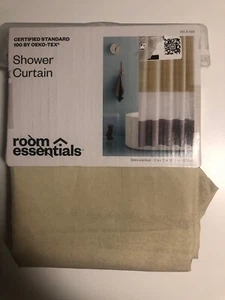 Room Essentials Ombre Colorblock Fabric Shower Curtain 72x72 new #506 - Picture 1 of 2