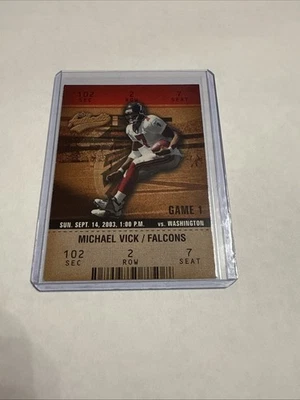 2003 Fleer Authentix - Michael Vick #58 - Image 1 of 2