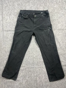 Dickies Pantalone Uomo Nero Falegname Gamba Dritta Lavoro/Utilità/Outdoor 38x32 - Foto 1 di 10