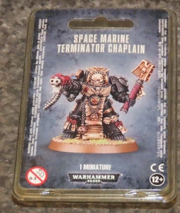 Warhammer 40k Space Marines Terminator Chaplain Marine BNIB New GW OOP Finecast - Picture 1 of 2