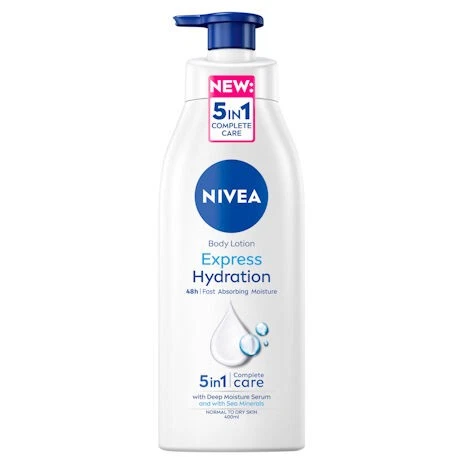 NIVEA Express Hydration Body Lotion 400ml – 48H Fast-Absorbing Moisture