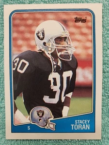 1988 TOPPS STACEY TORAN #336 LOS ANGELES RAIDERS - Picture 1 of 4
