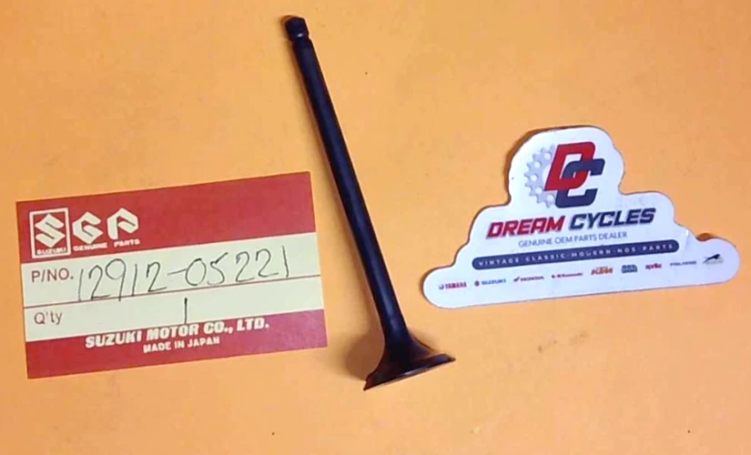 NOVO GENUÍNO SUZUKI DR100 83-84 SP100 83 OEM 12912-05221 Válvula, Escape NOVO DR SP - Imagem 1 de 1