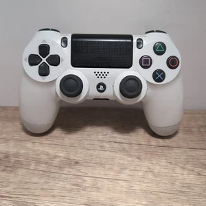 PS4 Controller DualShock 4 White Tested Working Needs Cleaning - Bild 1 von 10