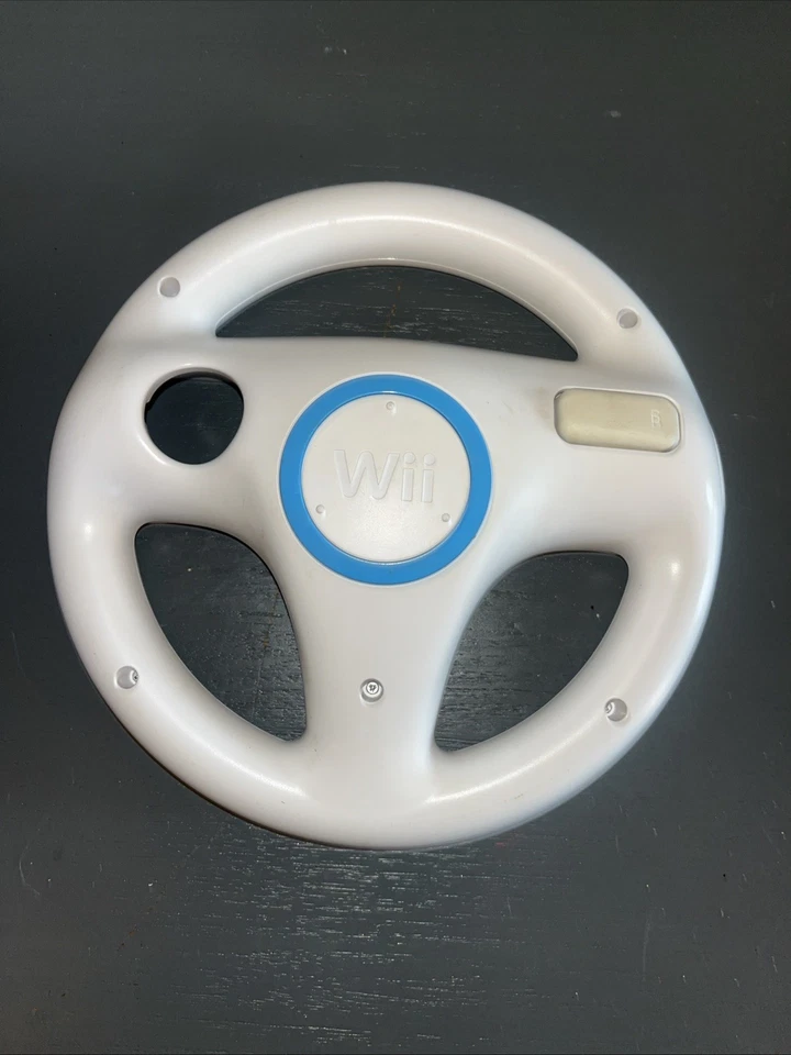 Volante Oficial OEM Nintendo Wii - Blanco-Mario Kart Racing Wheel   Foto 1 de 2