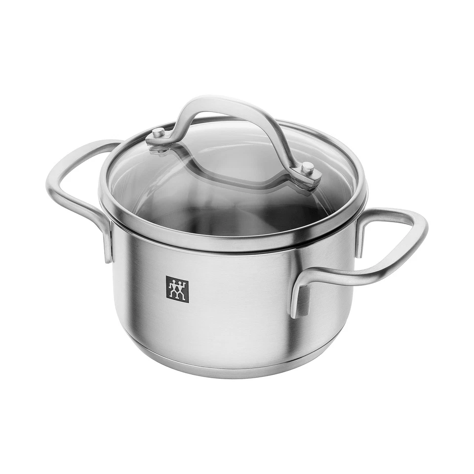 ZWILLING Serie PICO Mini-Kochtopf 12 cm 0,8 Liter Glasdeckel INDUKTION - Bild 1 von 1