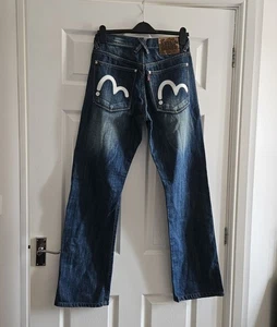 Evisu Genes Maniac Jeans W28 L33 Mens - Picture 1 of 15